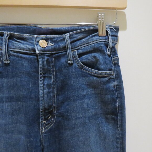 MOTHER The Hustler Ankle Fray Jeans in On The Edge - Size 26 - Picture 5 of 14